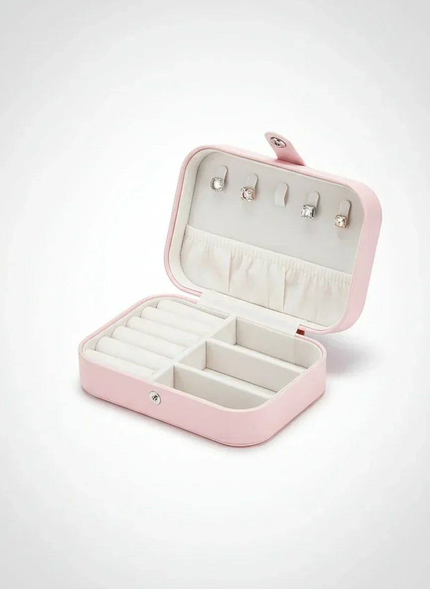 Boîte à bijoux cuir femme – Beauté compacte