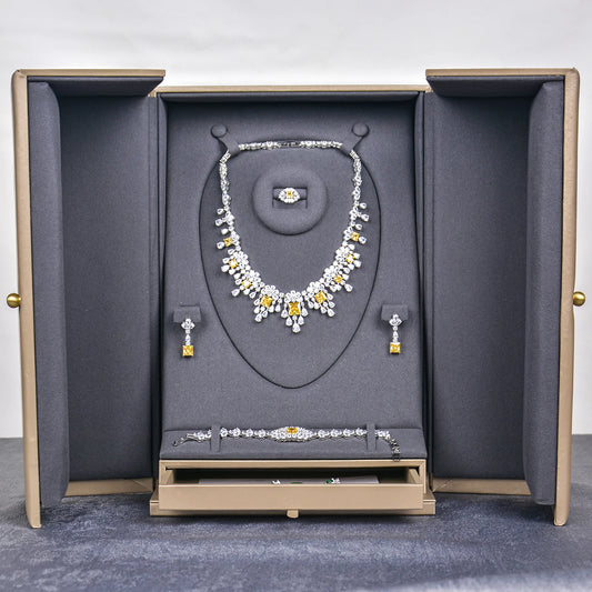 Coffret Bijoux Luxe Bois et Simili Cuir
