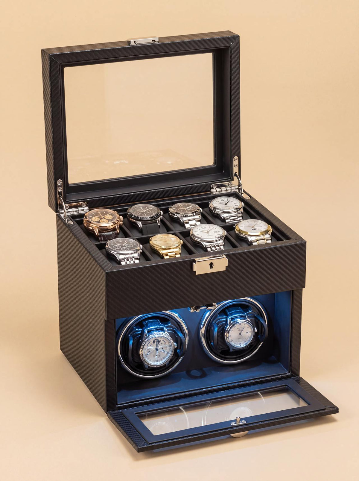 Remontoir Montre Automatique Cuir Sobre – Modes de Rotation