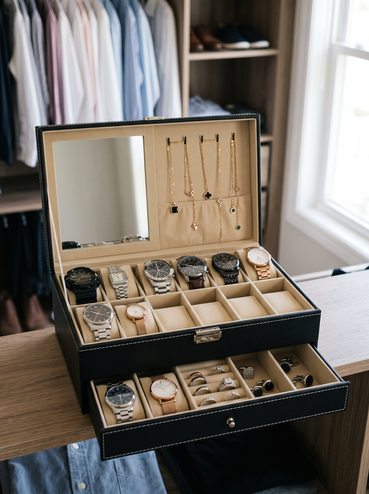 Coffret Montres Homme Grande Capacité – Édition Signature