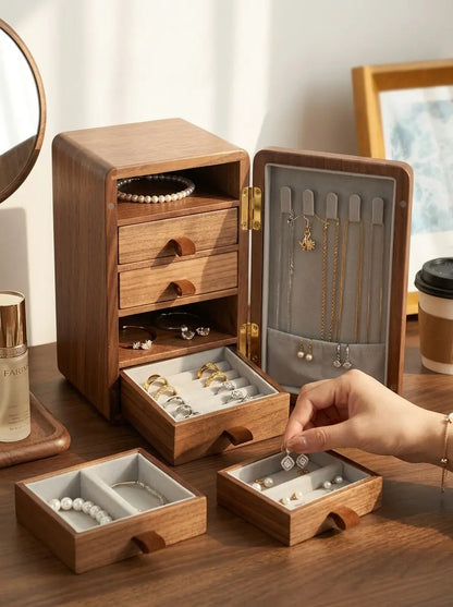 Boîte à bijoux moderne en bois