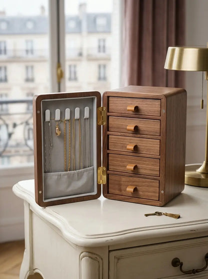 Boîte à bijoux moderne en bois