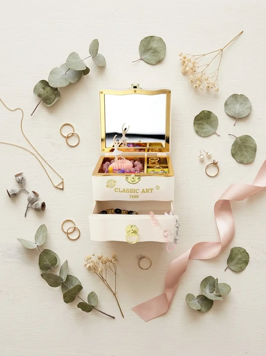 Boîte à bijoux musical fille – Rêve et mélodie
