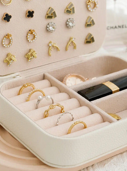 Grande boîte à bijoux en cuir – Rangement haut de gamme
