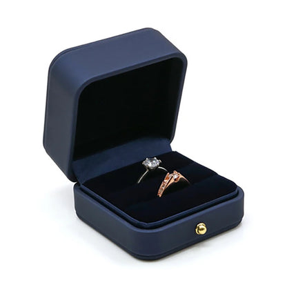 Écrin à Bague Vintage Cuir PU Blanc – 1 Emplacement