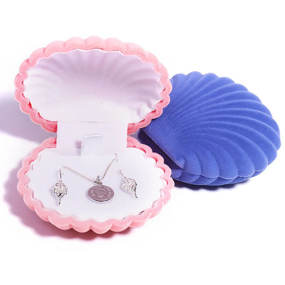 Écrin Coquillage Velours Abricot – Bagues, Boucles, Bracelet