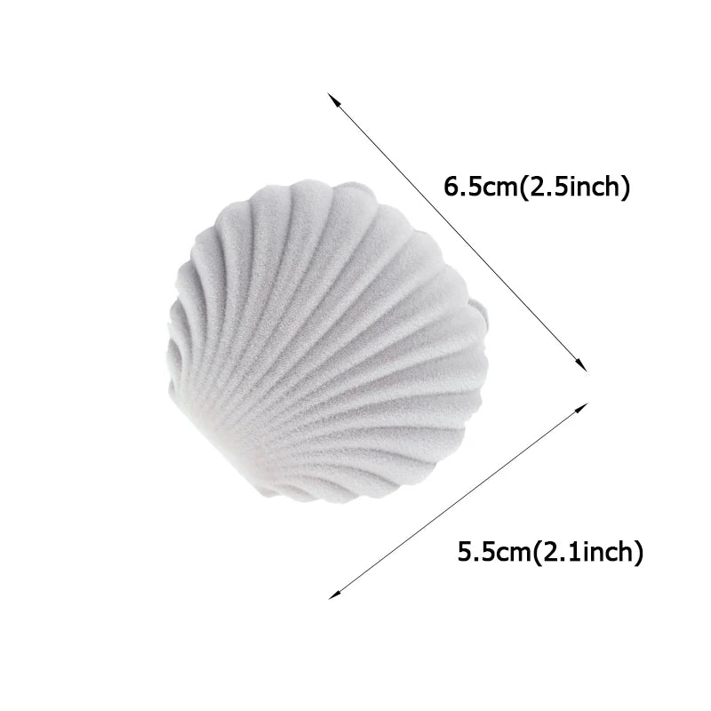 Écrin Coquillage Velours Abricot – Bagues, Boucles, Bracelet