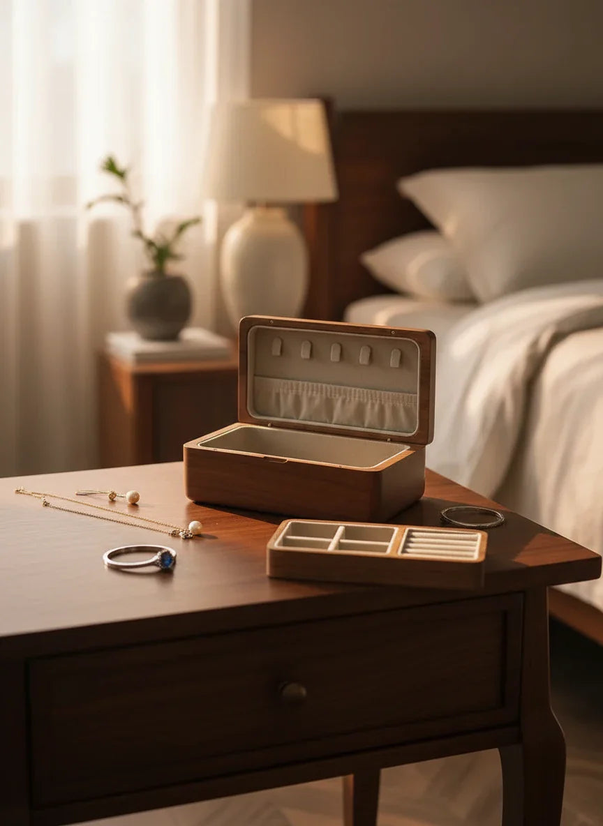 Boîte à bijoux en bois pour fillette