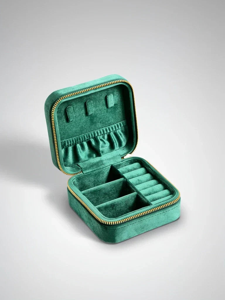 Boîte à Bijoux Verte – Rangement Chic