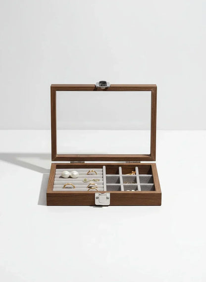 Boîte à bijoux en bois massif