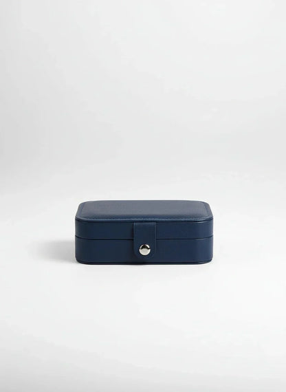 Boîte à bijoux cuir bleu – Rangement soigné