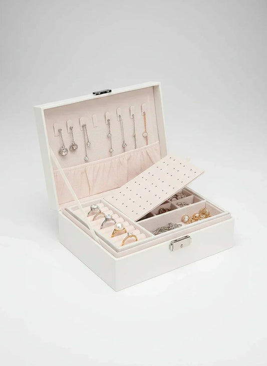 Boîte à bijoux design blanche – Raffinement discret