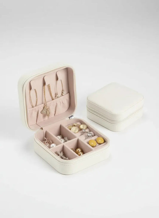 Boîte à Bijoux Blanche – Rangement Astucieux