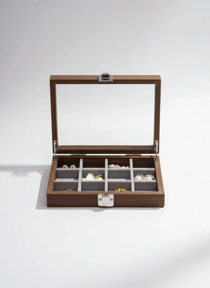 Boîte à bijoux en bois artisanal