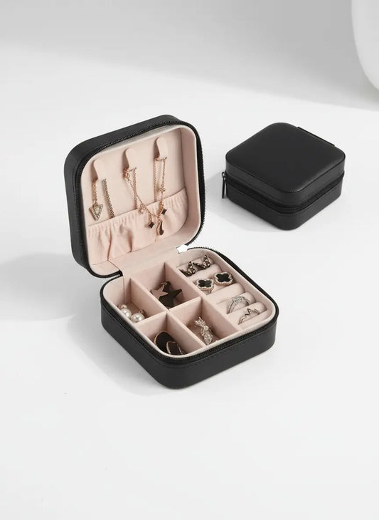 Boîte à Bijoux Noire Nacrée – L’Art de Ranger Vos Bijoux