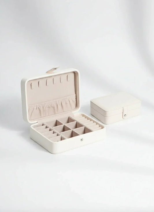 Grande boîte à bijoux blanche – Coffret raffiné