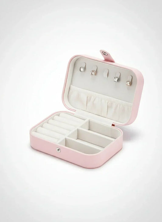 Boîte à bijoux cuir femme – Beauté compacte
