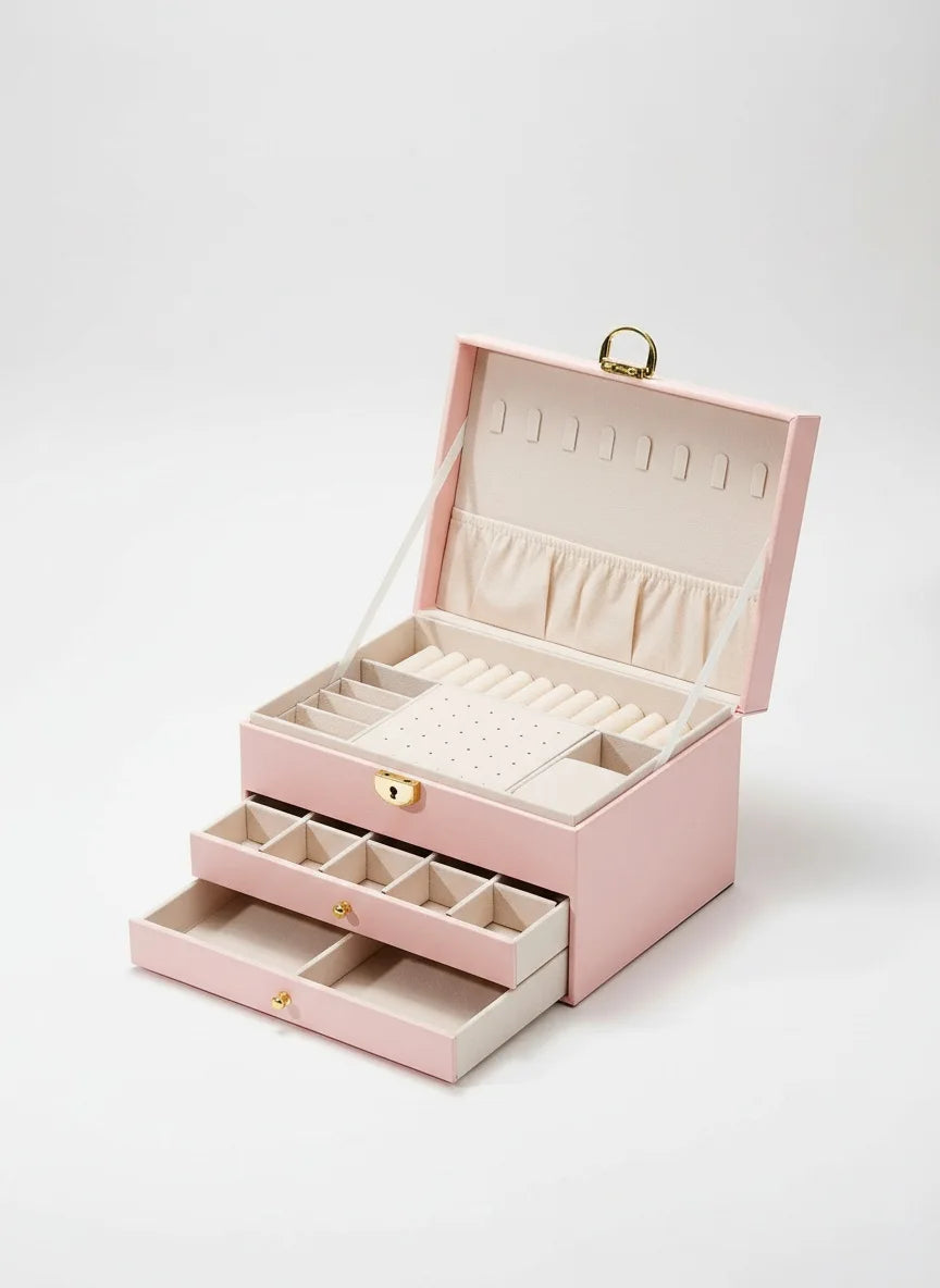 Boîte à bijoux tiroir – Coffret organisé