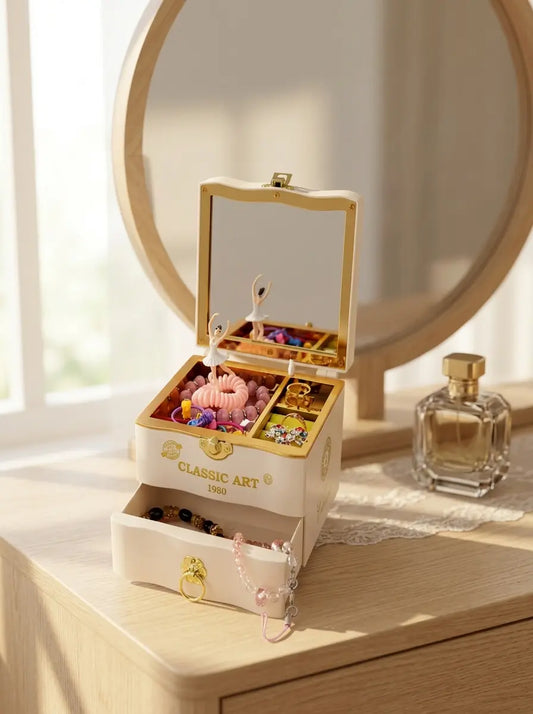 Boîte à bijoux musical fille – Rêve et mélodie