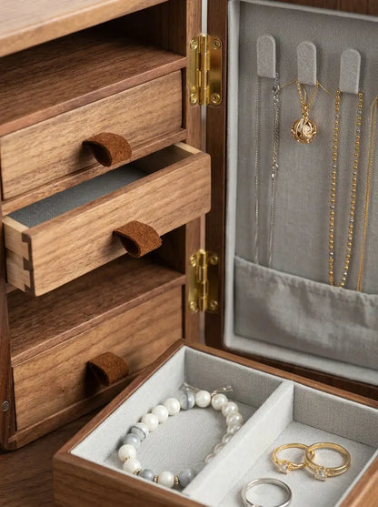Boîte à bijoux moderne en bois