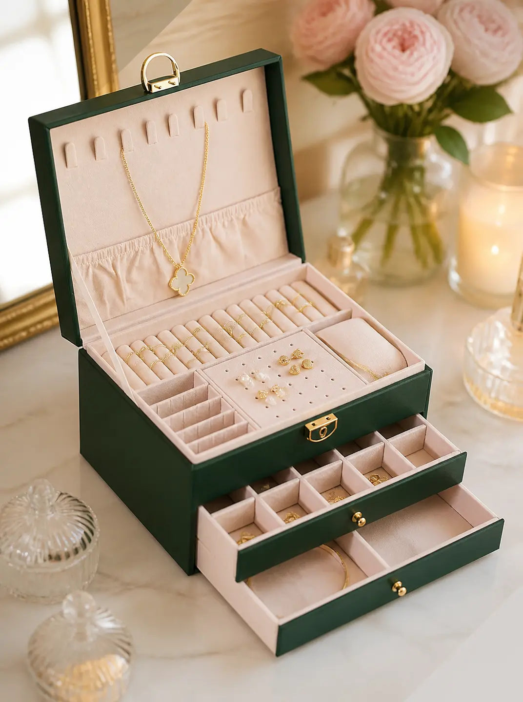 Boîte à bijoux luxe – Raffinée et pratique