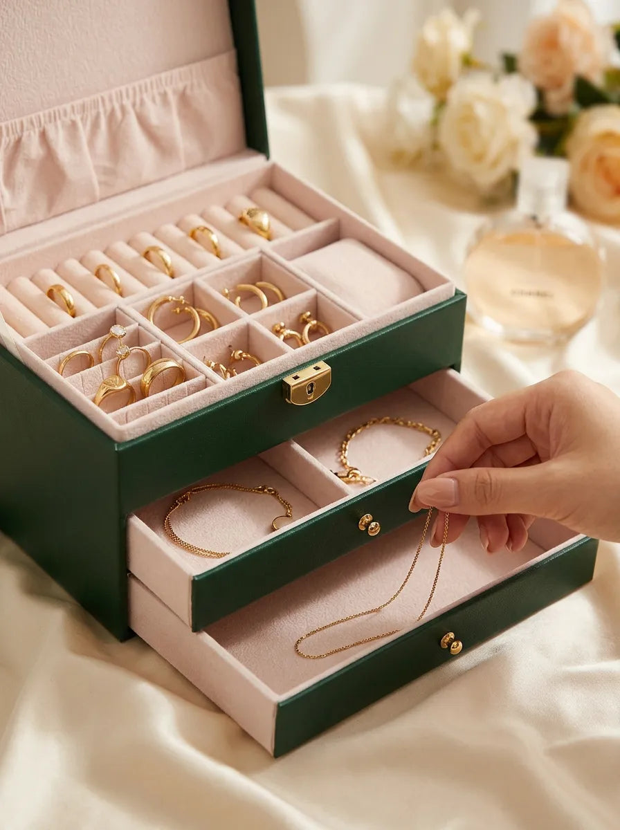 Boîte à bijoux luxe – Raffinée et pratique