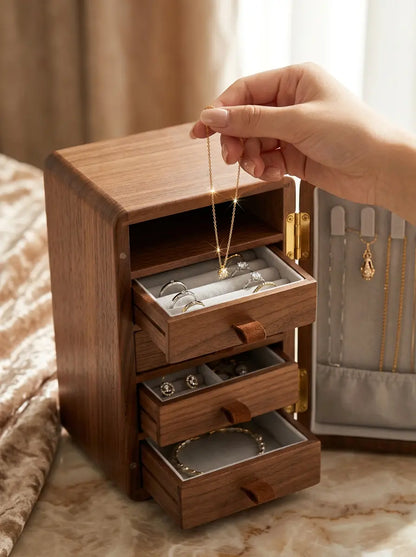 Boîte à bijoux moderne en bois