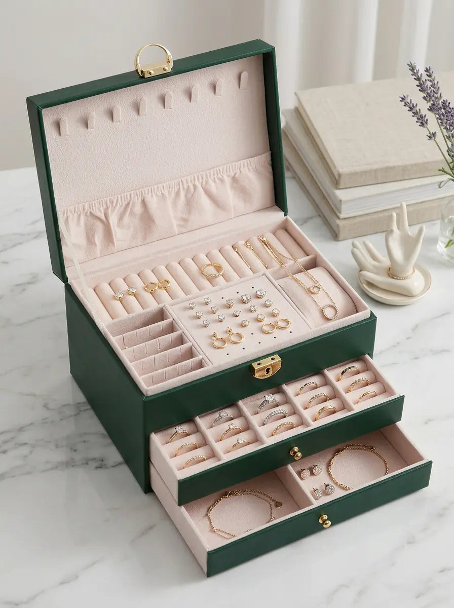Boîte à bijoux luxe – Raffinée et pratique