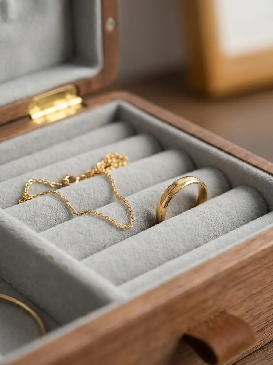Boîte à bijoux moderne en bois