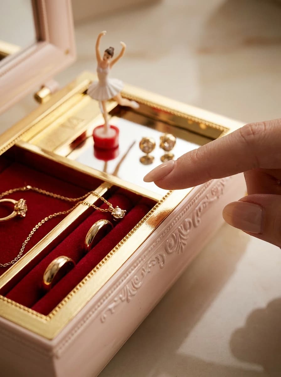 Boîte à bijoux musique fille – Magique et féerique
