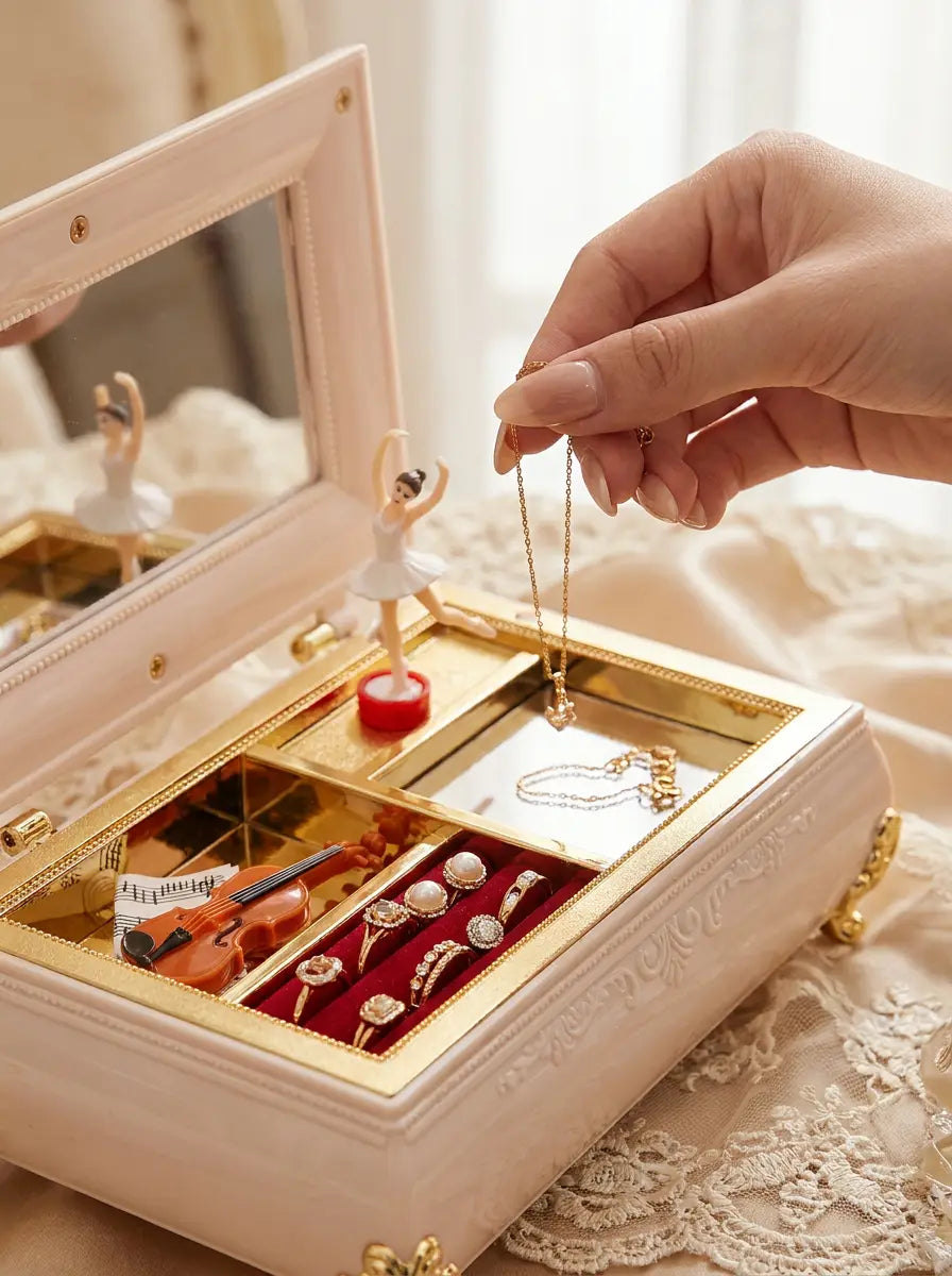 Boîte à bijoux musique fille – Magique et féerique