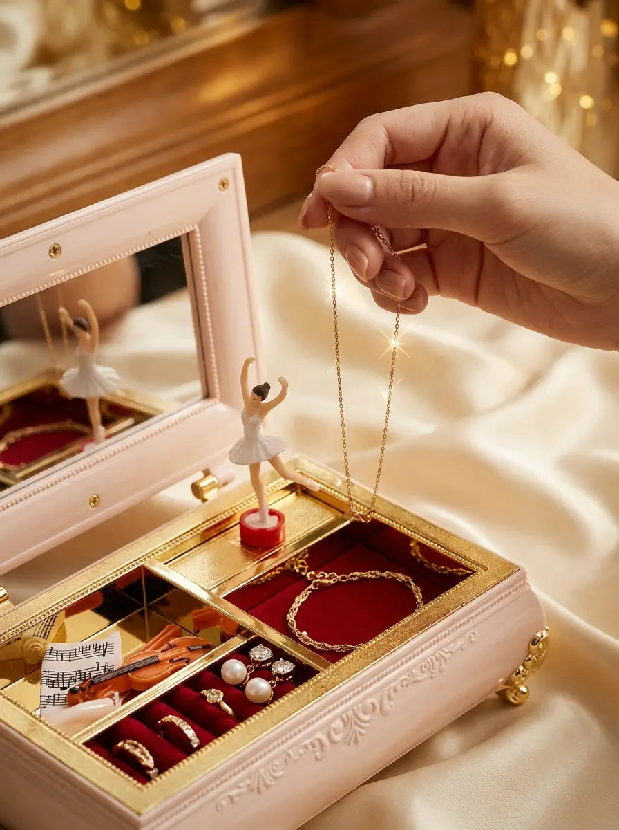 Boîte à bijoux musique fille – Magique et féerique