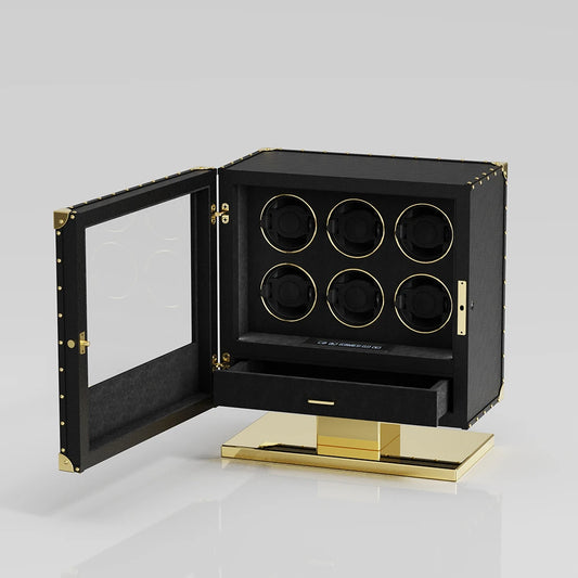 Remontoir 6 Montres Coffre Bois