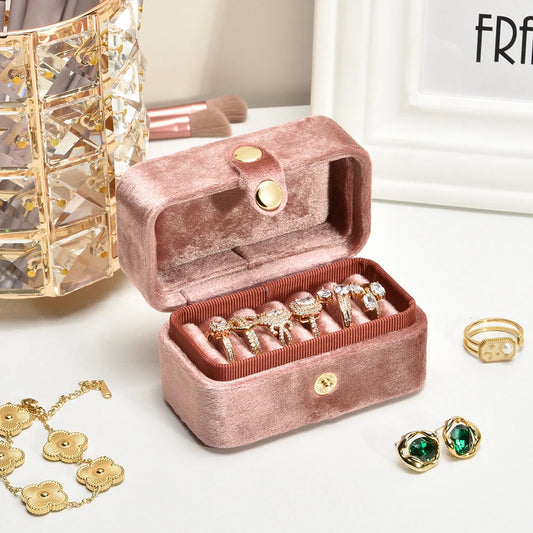 Écrin à Bague Vintage Velours Personnalisable Charme