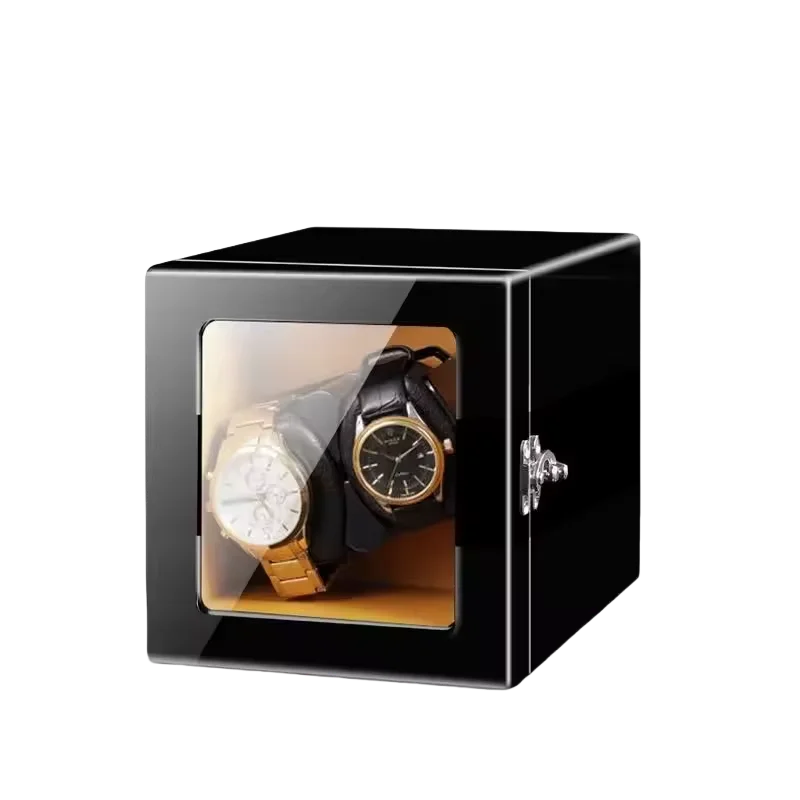 Remontoir 12 Montres Bois Noir Verrou