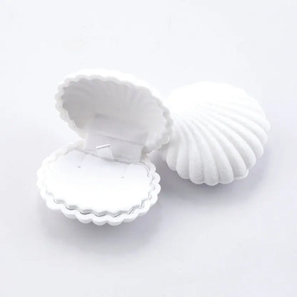 Écrin Coquillage Velours Abricot – Bagues, Boucles, Bracelet