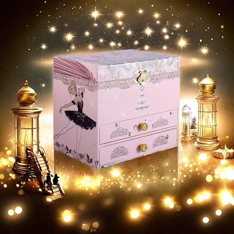 Boîte à Bijoux Musicale Cygne Noir Odile