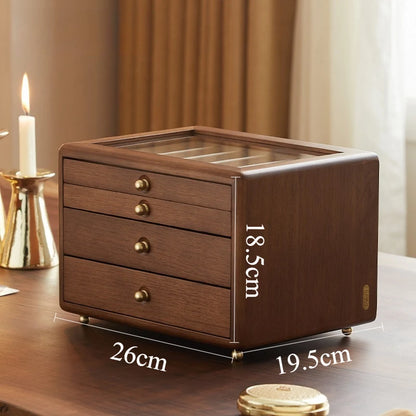 Coffret Bijoux Bois Rétro