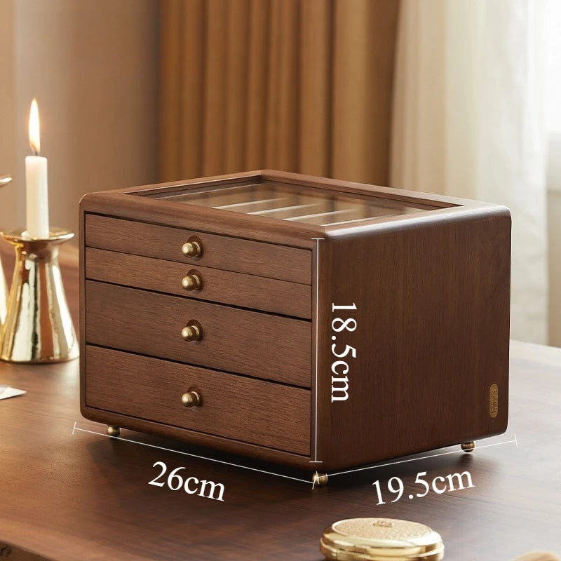 Coffret Bijoux Bois Rétro