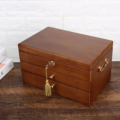Coffret Bijoux Bois Serrure