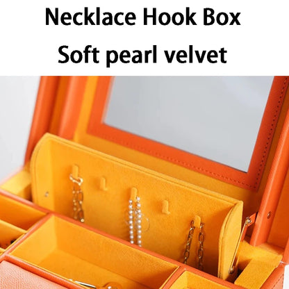 Coffret Bijoux 6 Étages Simili Cuir
