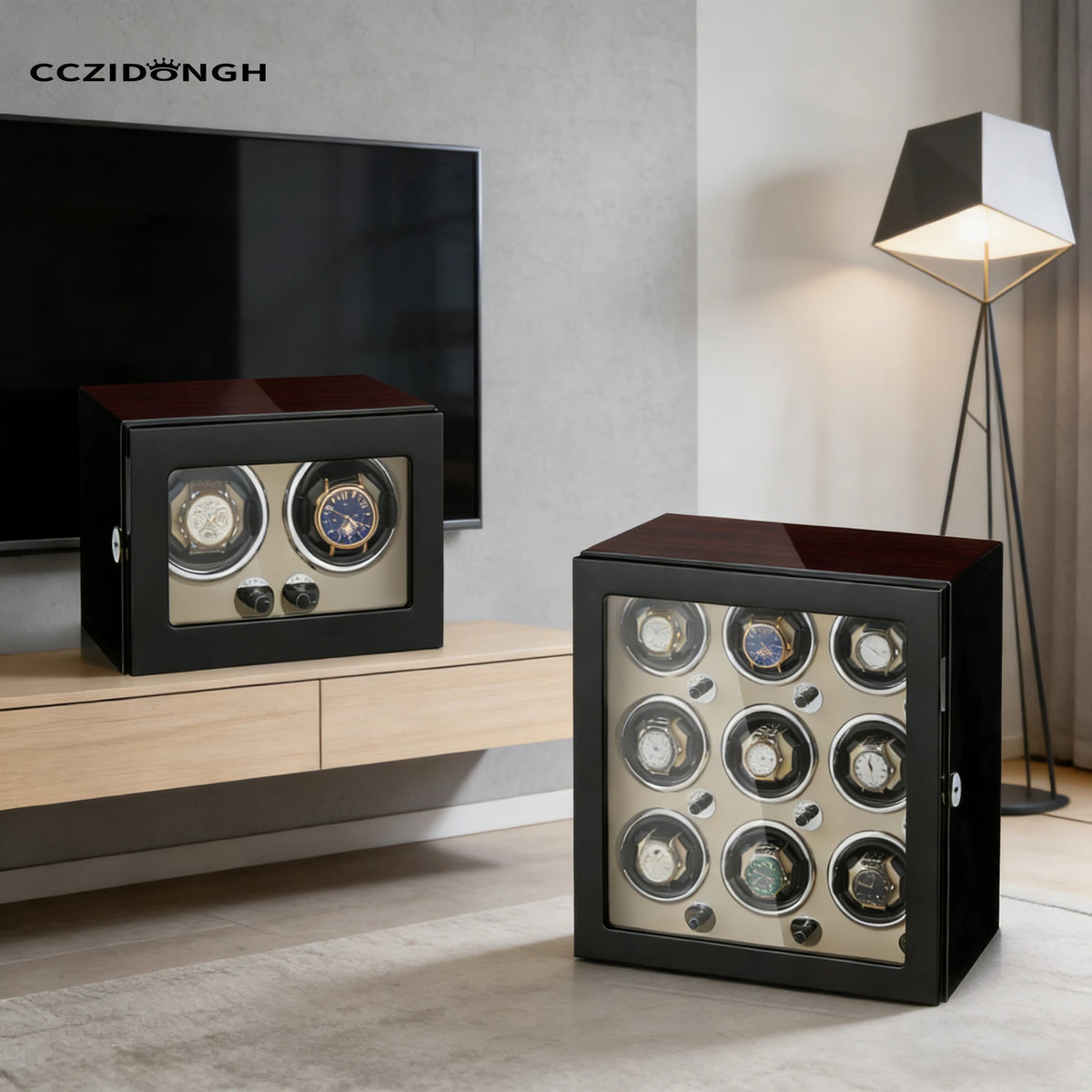 Remontoir 4 Montres Bois Gyroscopique