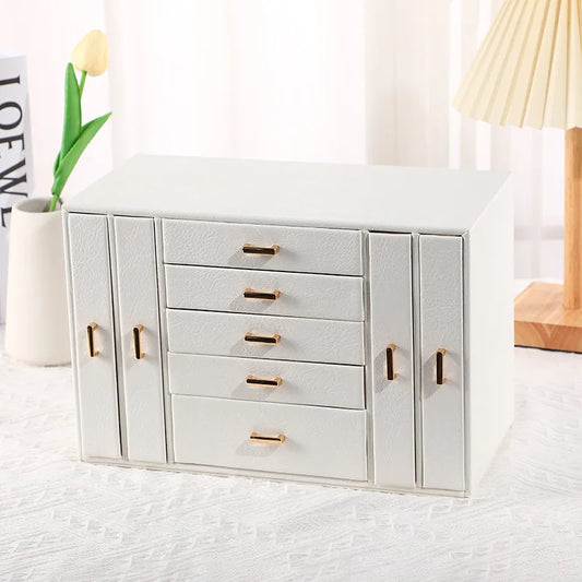 Grand Coffret Bijoux 9 Tiroirs Miroir