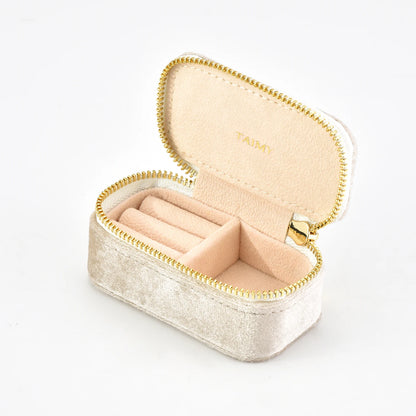 Mini Boîte à Bijoux Velours Douillette Personnalisable