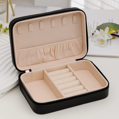 Boîte à bijoux noire rectangle – Coffret design et fonctionnel