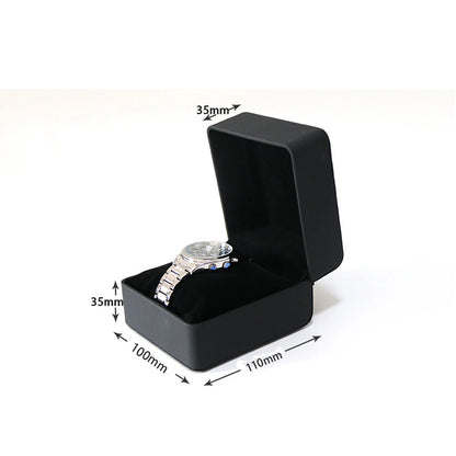 Boîte à Montre Homme 1 Montre Cuir PU Marron – Coffret Cadeau avec Coussin