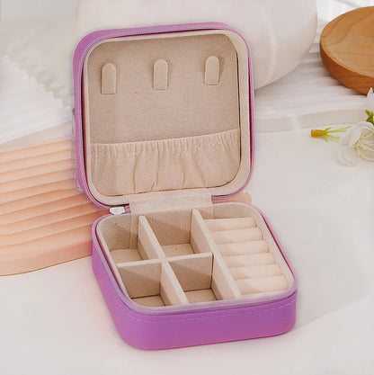 Boîte à bijoux violette – Élégance et organisation