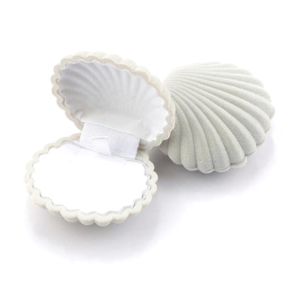 Écrin Coquillage Velours Abricot – Bagues, Boucles, Bracelet