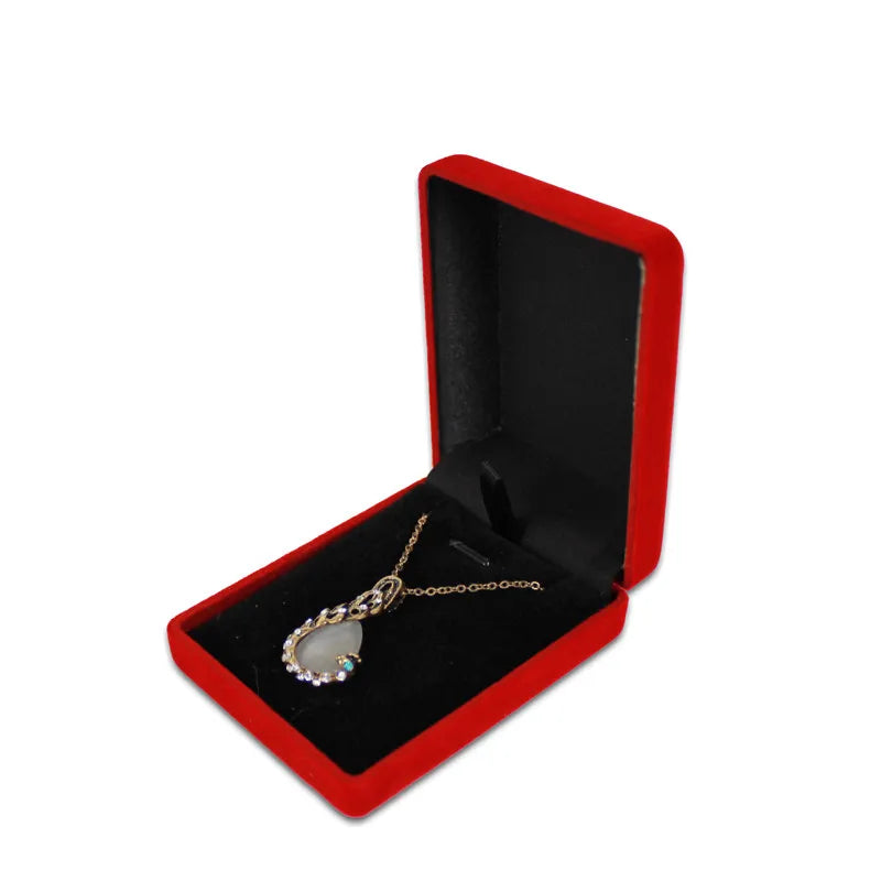 Écrin Nuptial Velours Noir – Collier