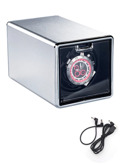 Boîte à Montre Automatique Cuir Rouge Design Fin